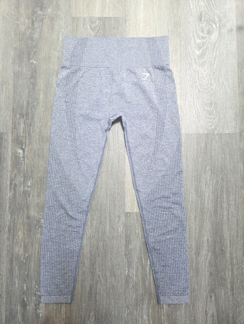 Women's Gymshark Seamless High-Waist Leggings - Light Blue Gray NWOT Size Large